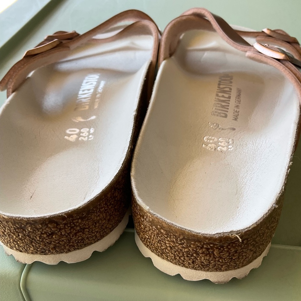 Anthropologie Birkenstock Yao Metallic Sandals 40 - Picture 10 of 15